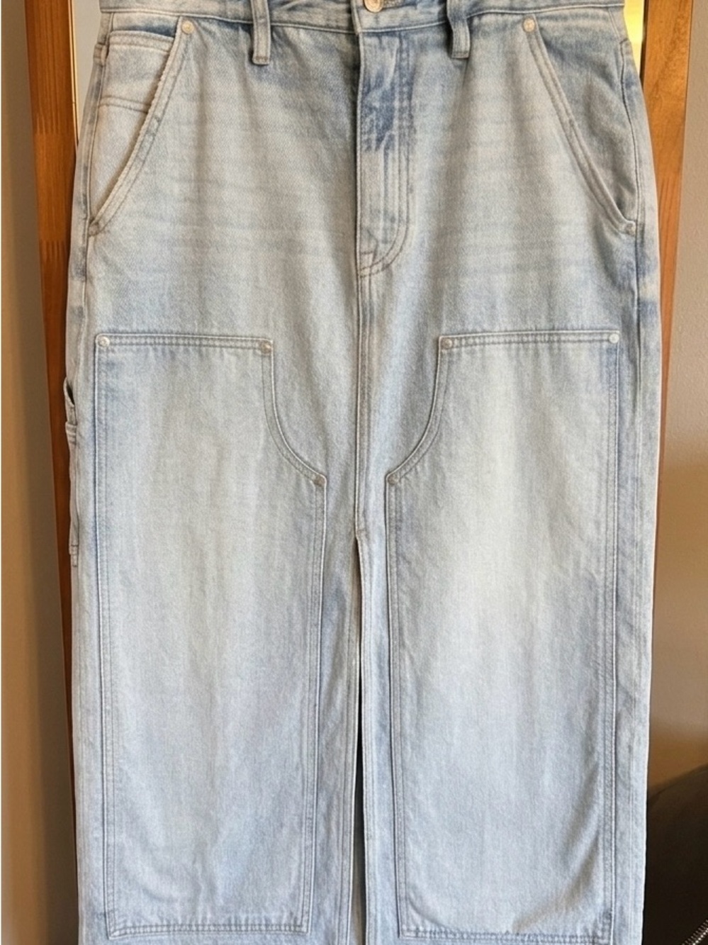 pistola Light Blue Straight-skirt